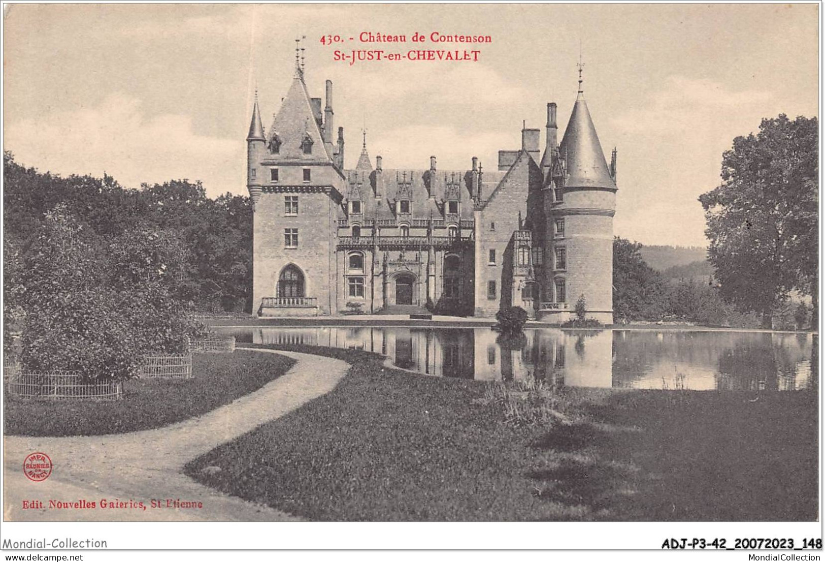 ADJP3-42-0260 - Chateau De Contenson - SAINT-JUST-EN-CHEVALET  - Saint Etienne