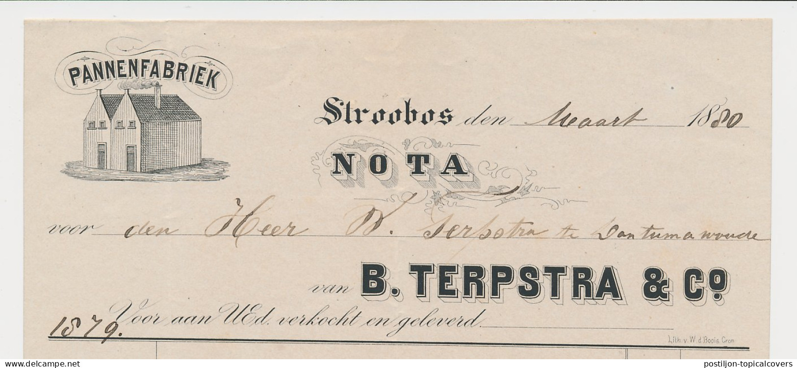Nota Stroobos 1880 - Pannenfabriek - Paesi Bassi