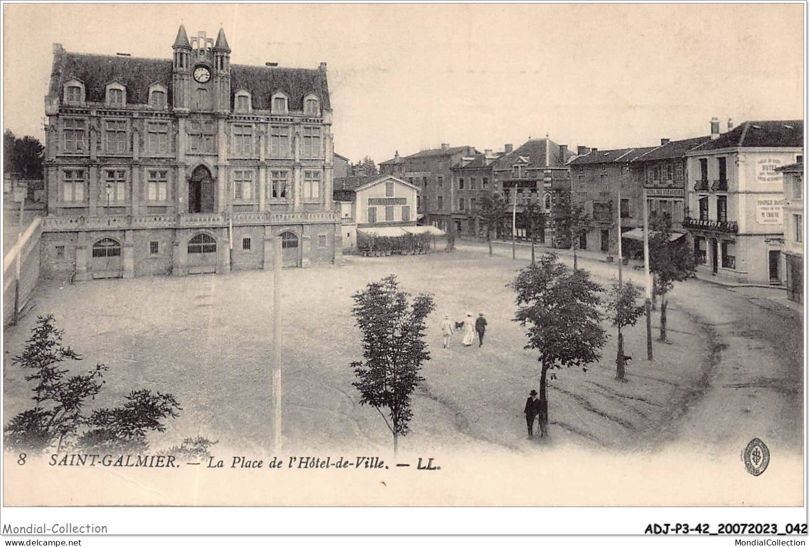 ADJP3-42-0207 - ST-GALMIER - La Place De L'hotel-de-ville - Montbrison