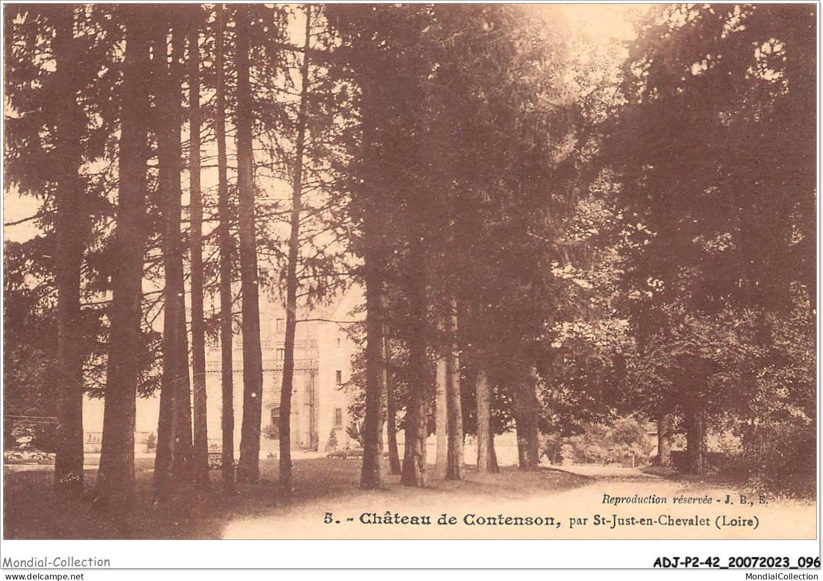 ADJP2-42-0132 -  Chateau De Contenson - Par ST-JUST-EN-CHEVALET - Saint Just Saint Rambert