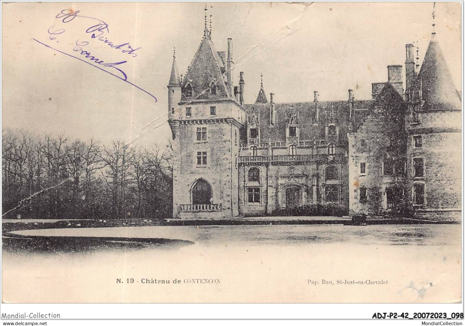 ADJP2-42-0133 -  Chateau De Contenson - Par ST-JUST-EN-CHEVALET - Saint Just Saint Rambert