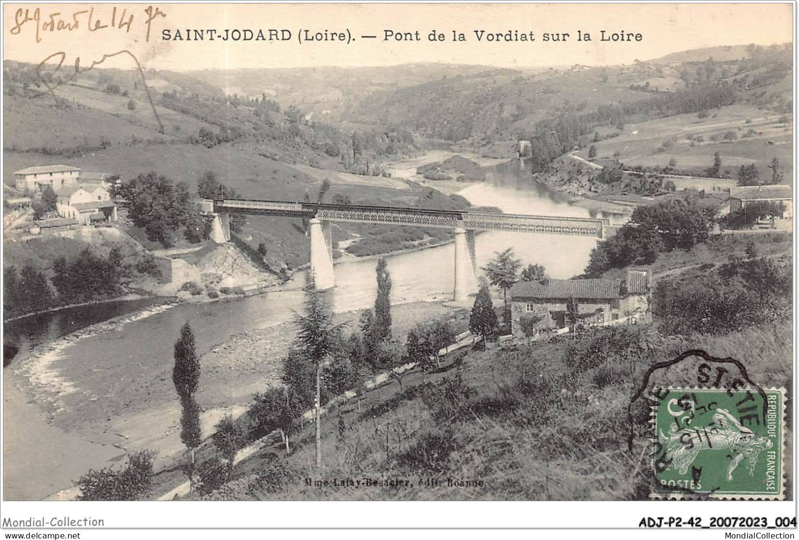 ADJP2-42-0086 - SAINT-JODARD - Pont De La Vordiat Sur La Loire - Sonstige & Ohne Zuordnung