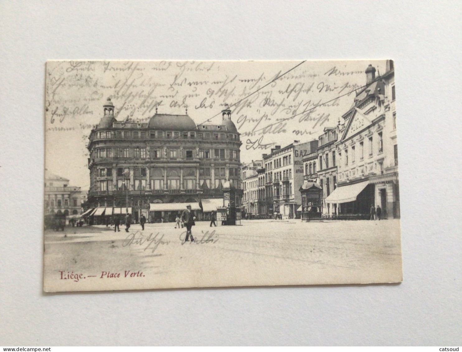 Carte Postale Ancienne (1905) Liège Place Verte - Liege