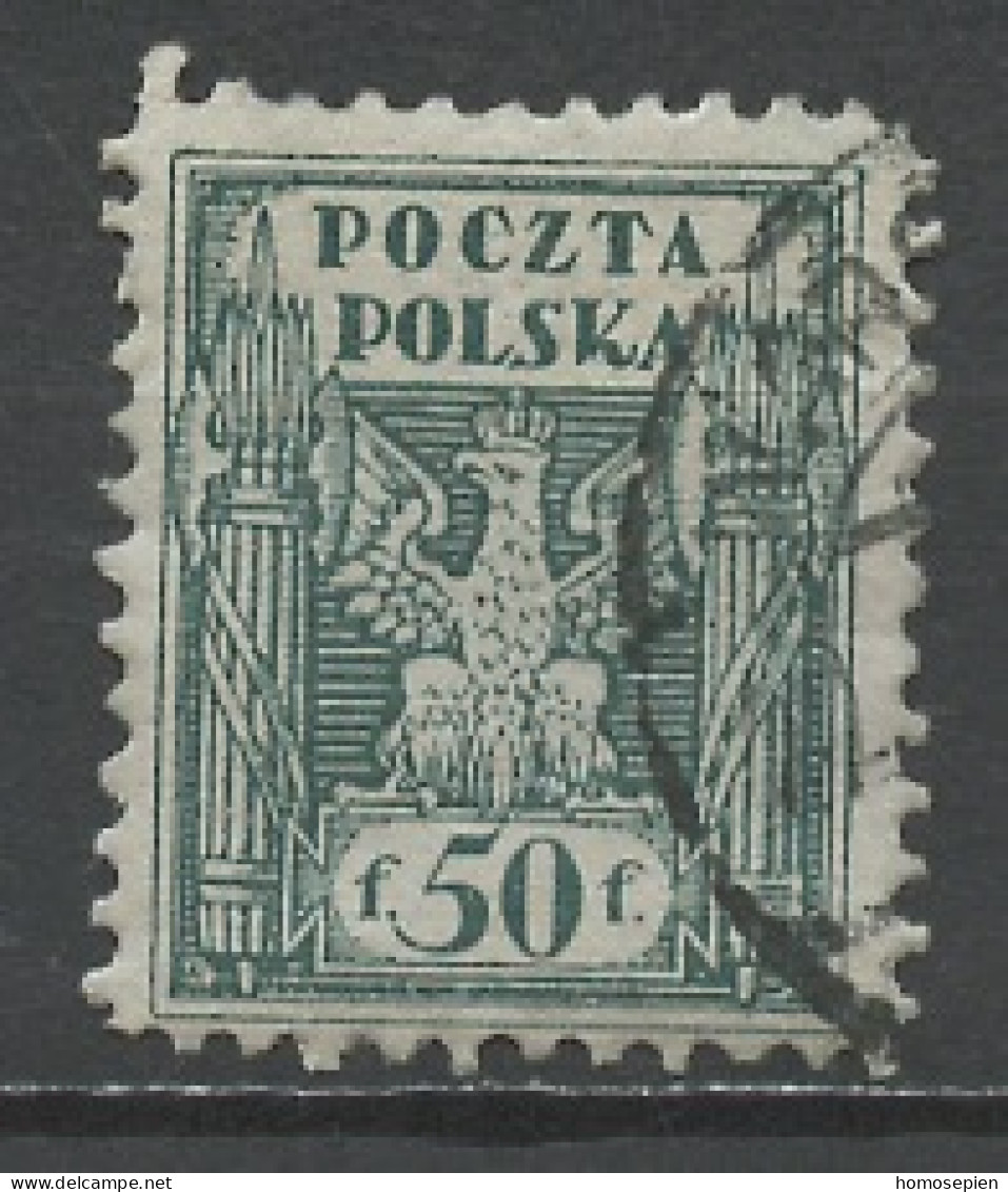 Pologne - Poland - Polen 1919 Y&T N°166 - Michel N°108 (o) - 50f Aigle National - Usados