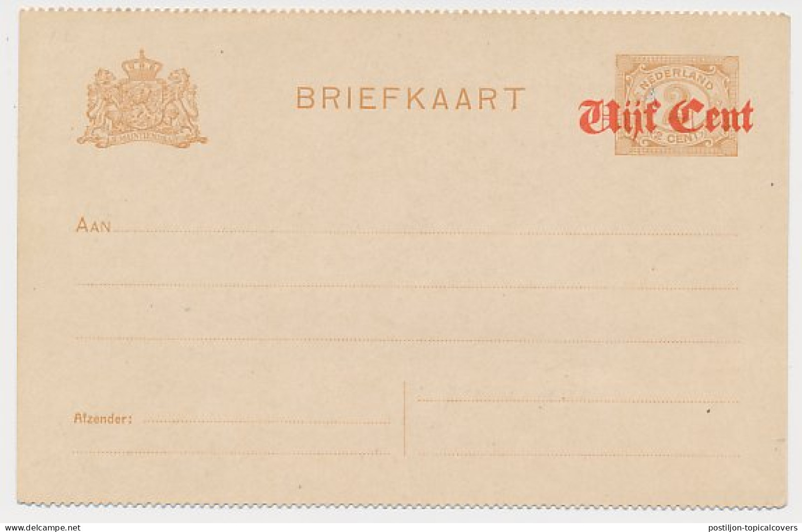 Briefkaart G. 107 B II - Postal Stationery
