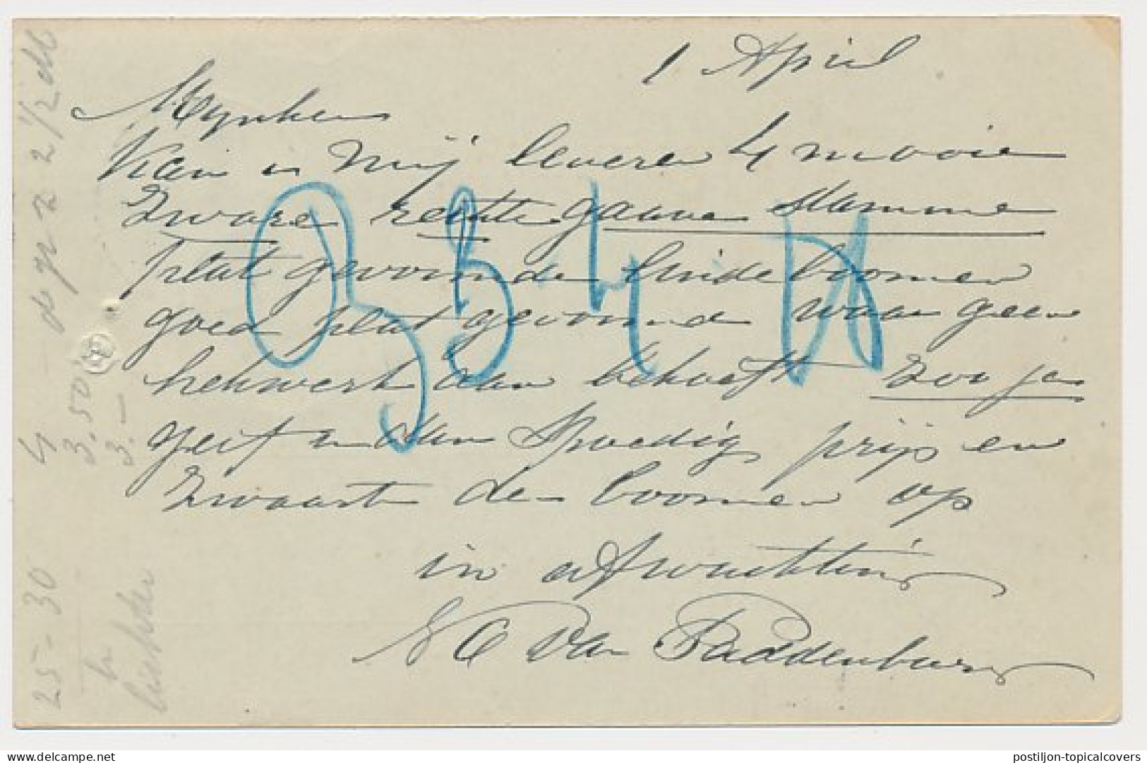 Firma Briefkaart Ouderkerk A.d. Amstel 1918 - Handelskwekerij - Non Classés