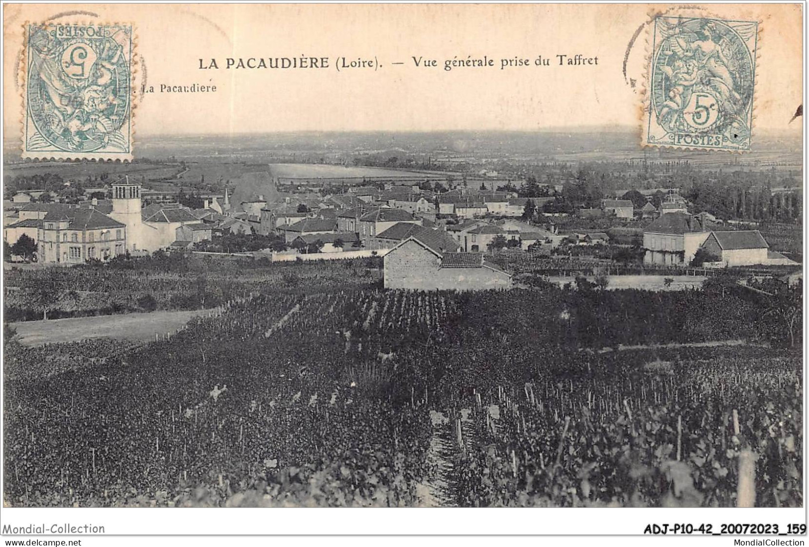 ADJP10-42-0887 - LA PACAUDIERE - Vue Generale Prise Du Taffret - La Pacaudiere