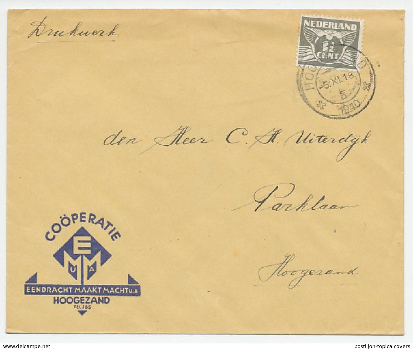 Firma Envelop Hoogezand 1940 - Cooperatie - Non Classés