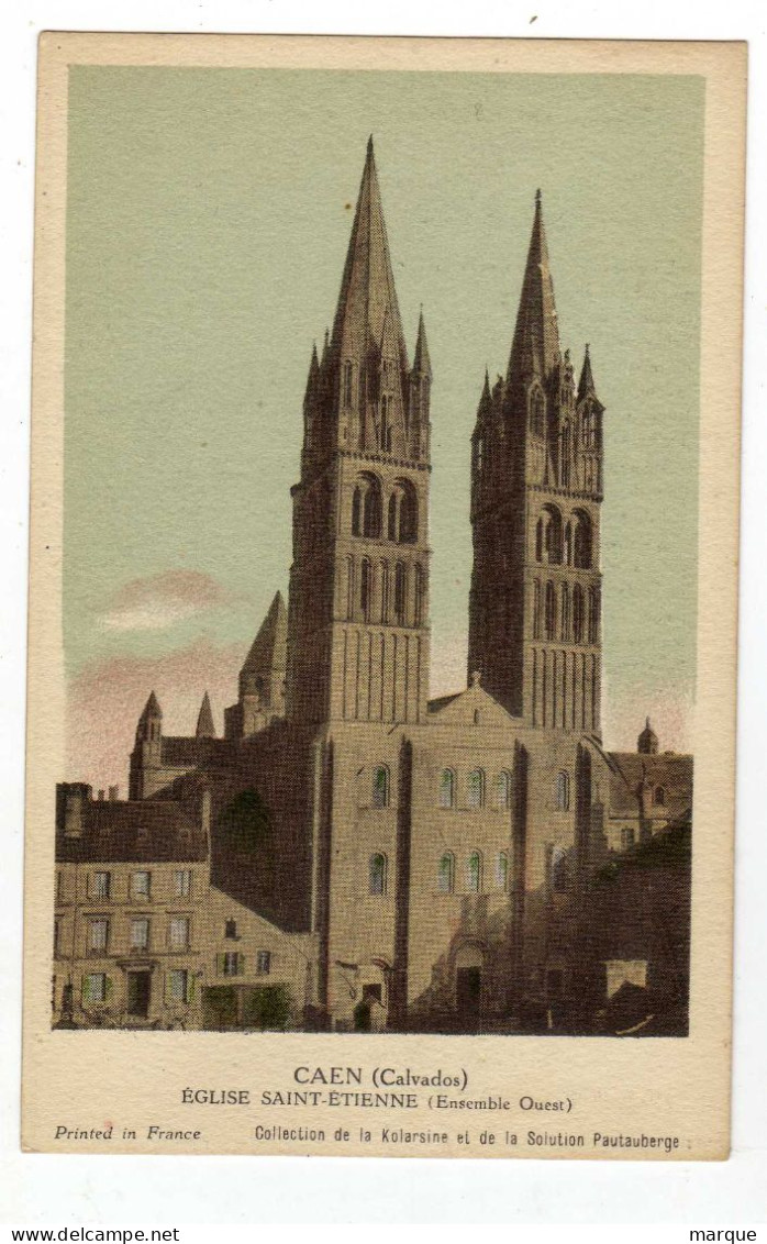 Cpa CAEN Eglise Saint Etienne - Caen