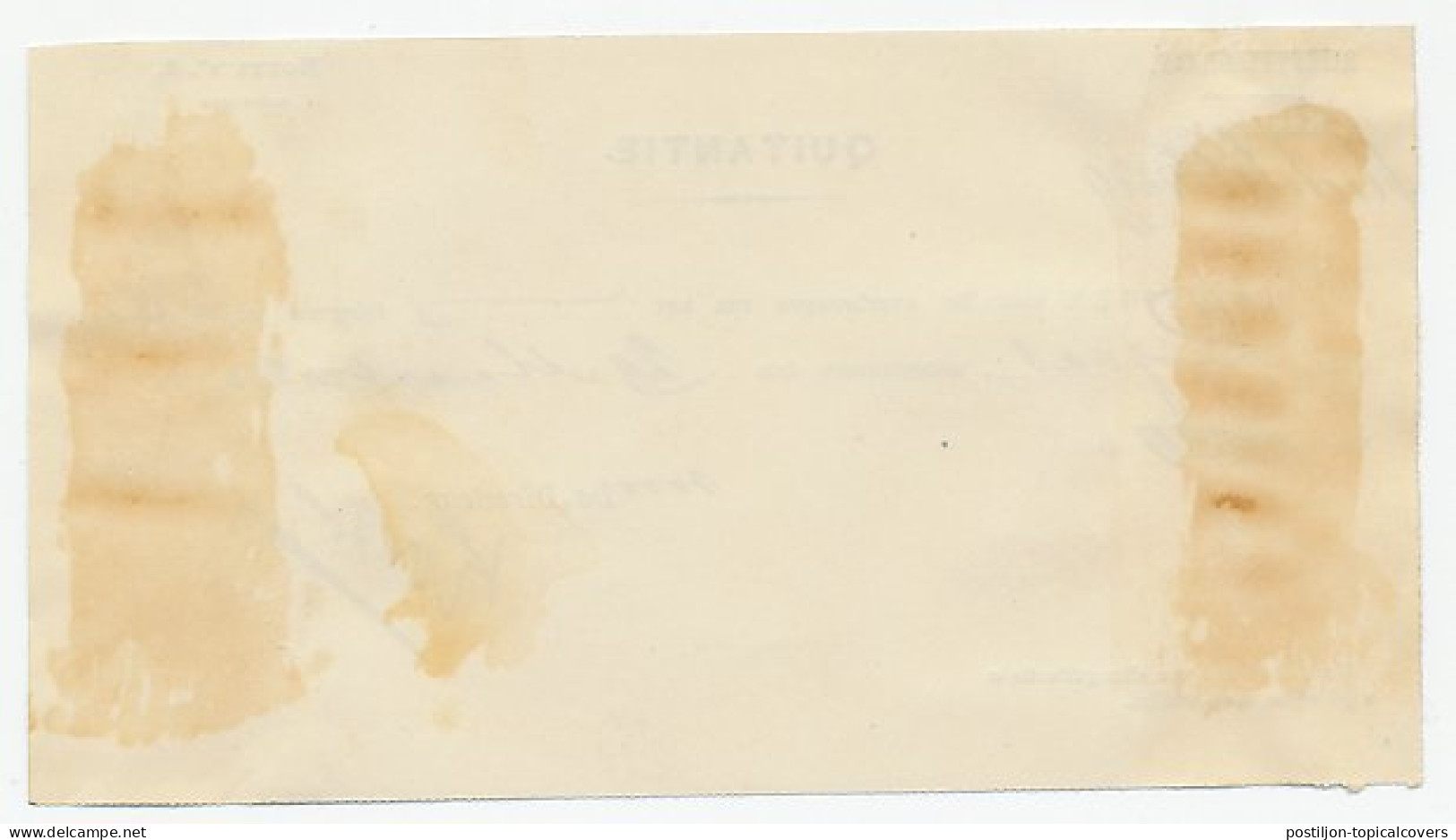 Telegraaf Kwitantie Middelburg 1902 Nieuw Type Postwaardestuk? - Entiers Postaux