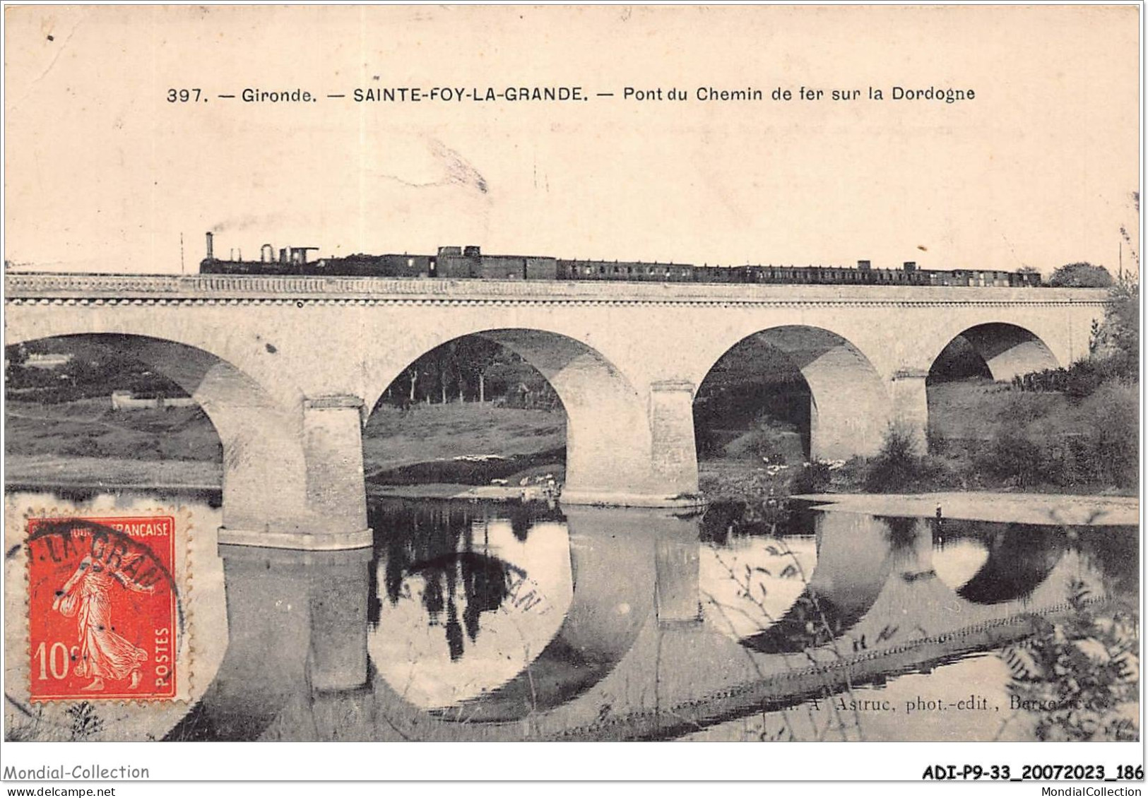 ADIP9-33-0828 - SAINTE-FOY-LA-GRANDE - Pont Du Chemin De Fer Sur La Dordogne  - Other & Unclassified