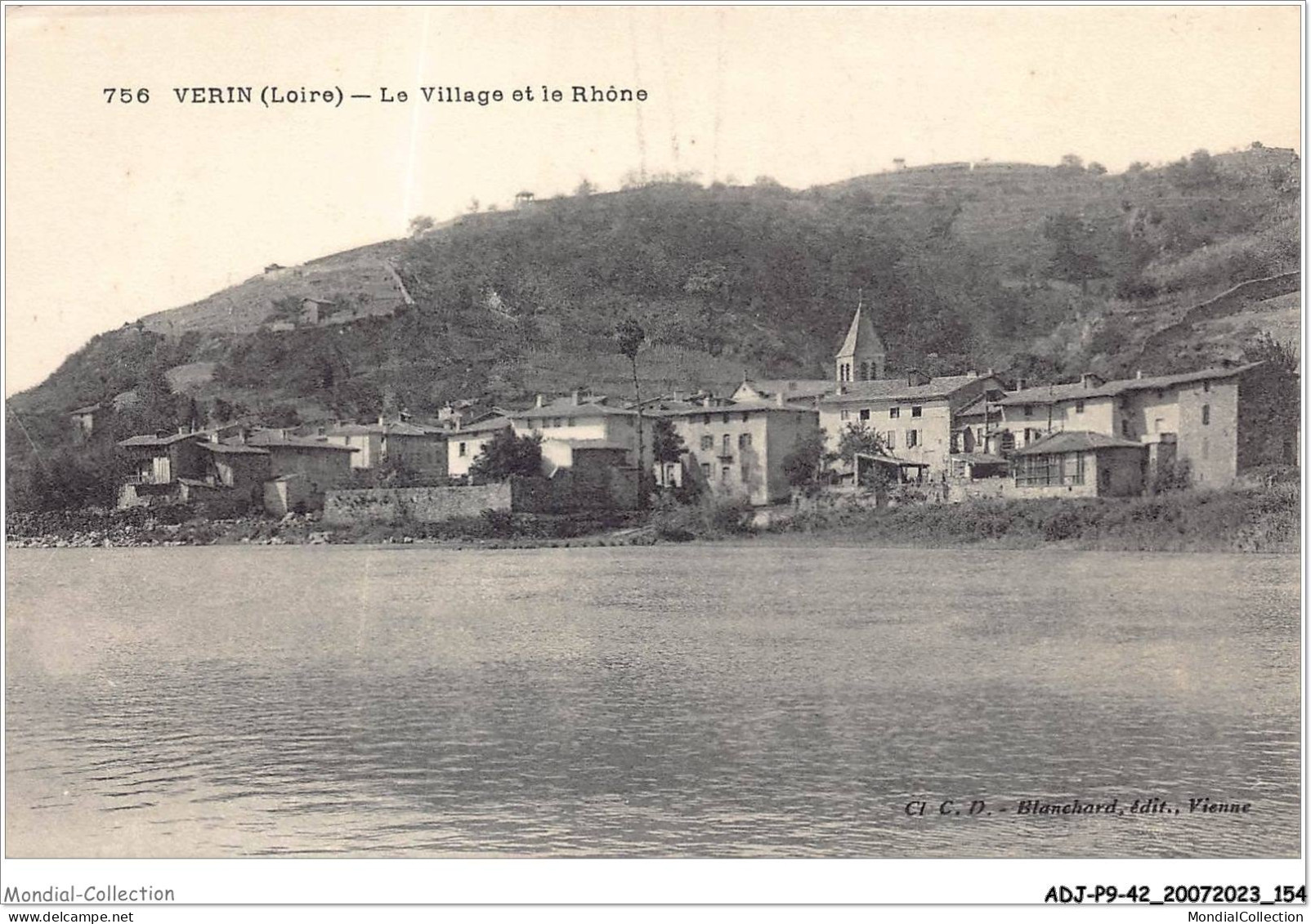 ADJP9-42-0798 - VERIN - Le Village Et Le Rhone - Other & Unclassified