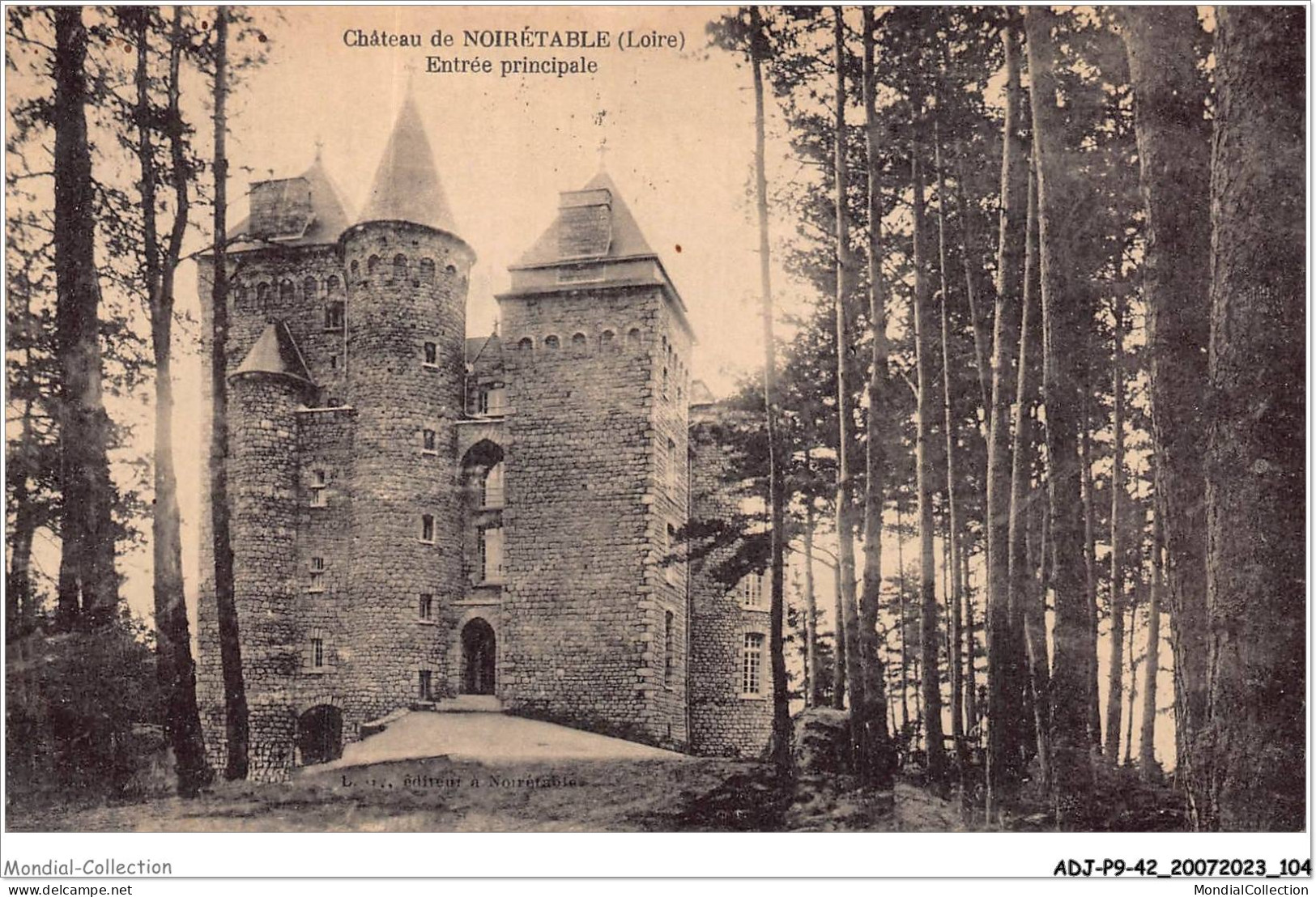 ADJP9-42-0773 - Chateau De NOIRETABLE - Entrée Principale - Noiretable