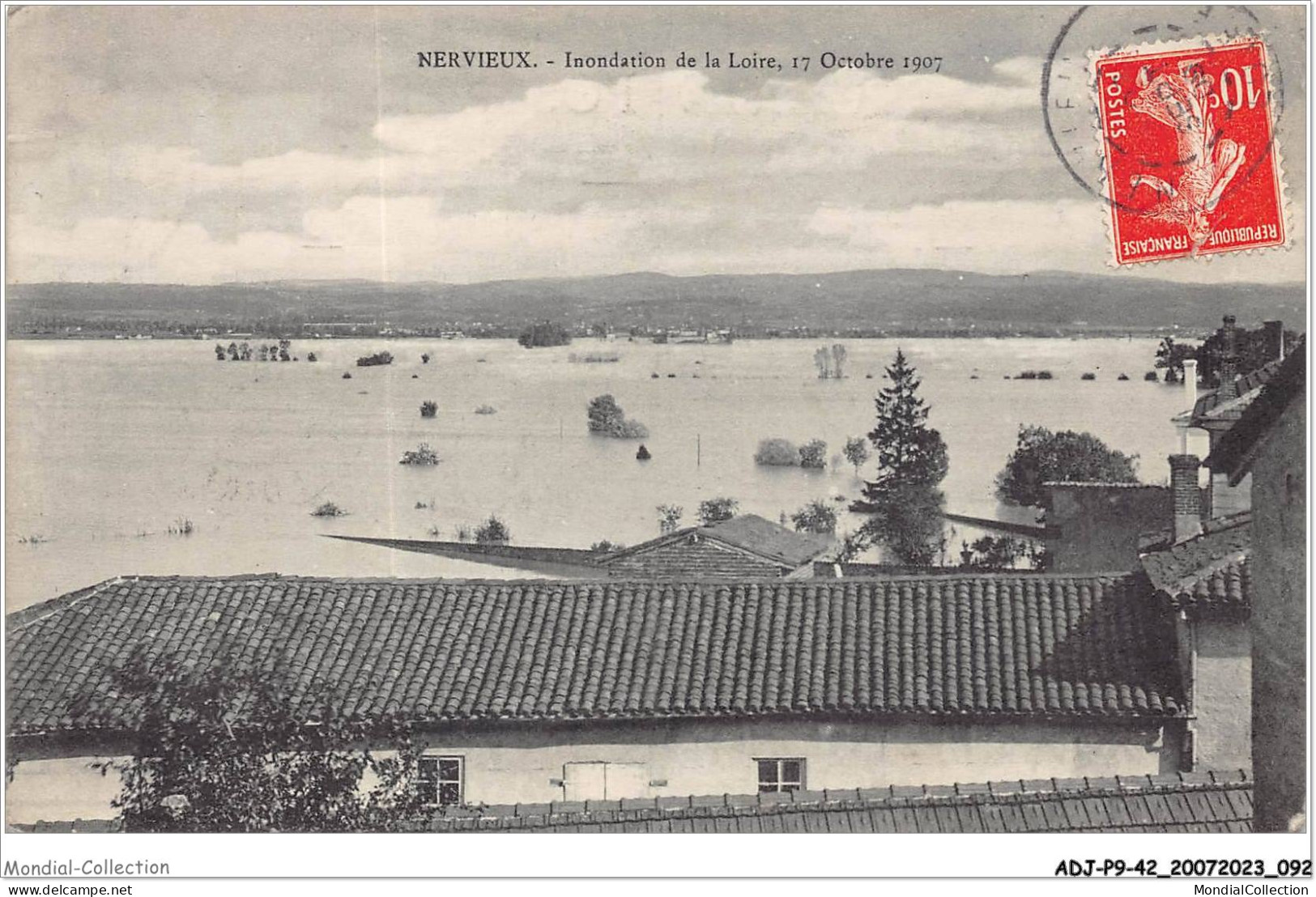 ADJP9-42-0767 - NERVIEUX - Inondation De La Loire - 17 Octobre 1907 - Other & Unclassified
