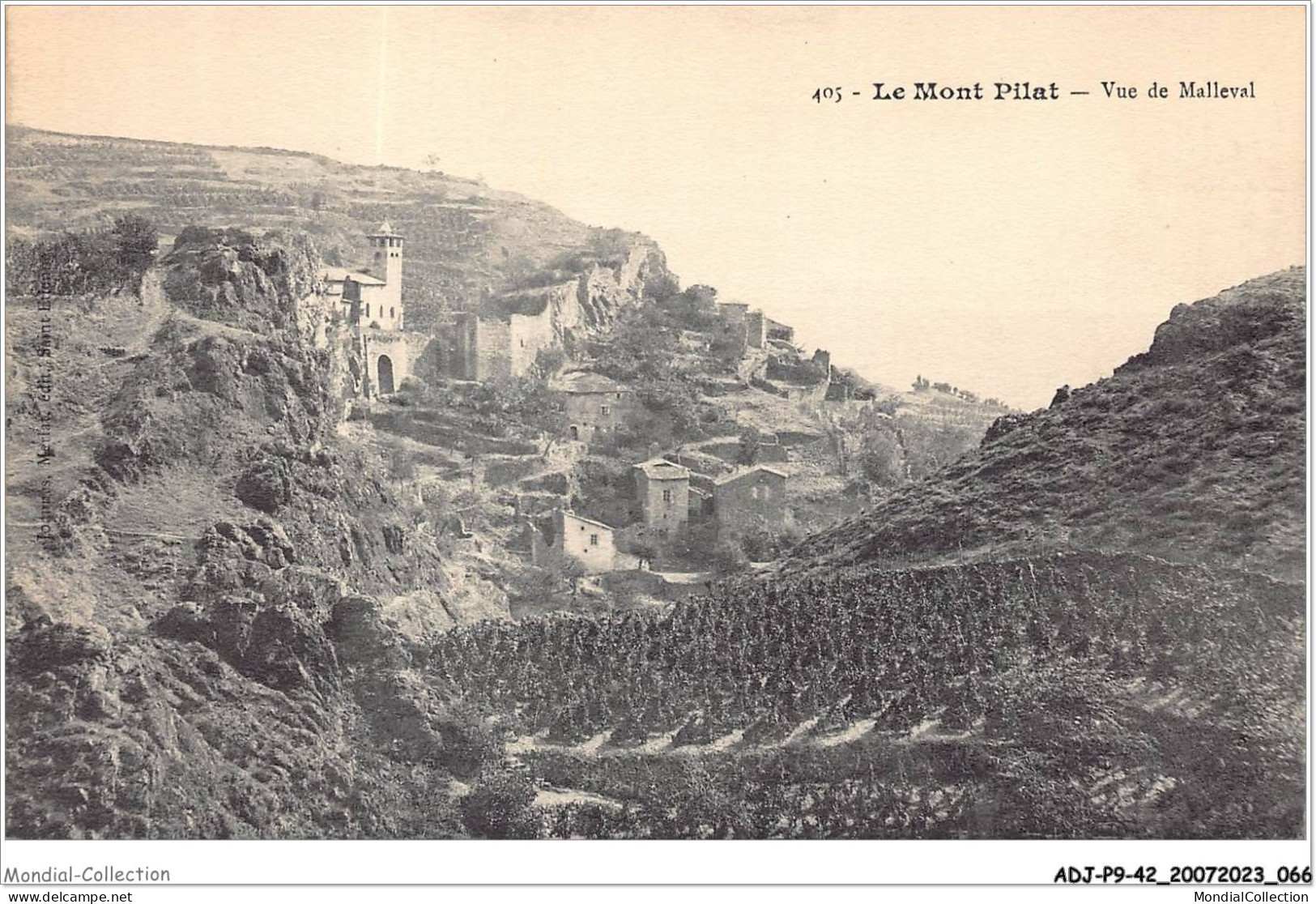 ADJP9-42-0754 - Le MONT-PILAT - Vue De Malleval - Mont Pilat