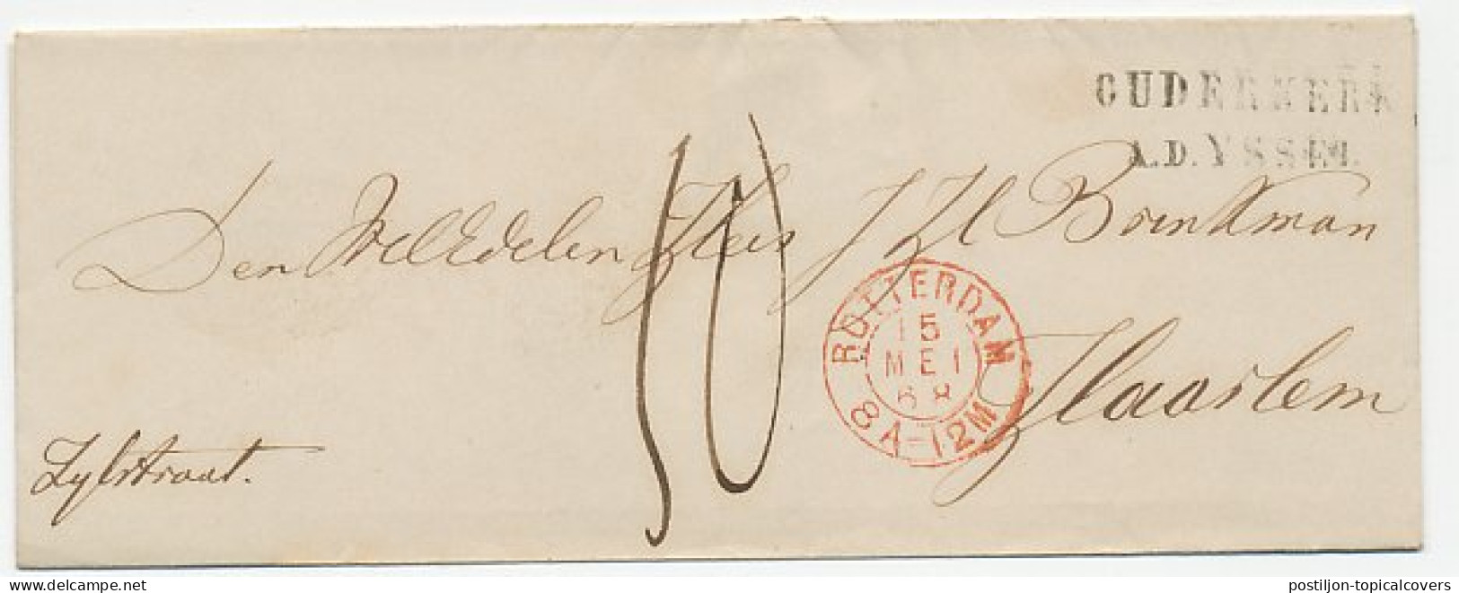 Naamstempel Ouderkerk A.D. Yssel 1868 - Covers & Documents