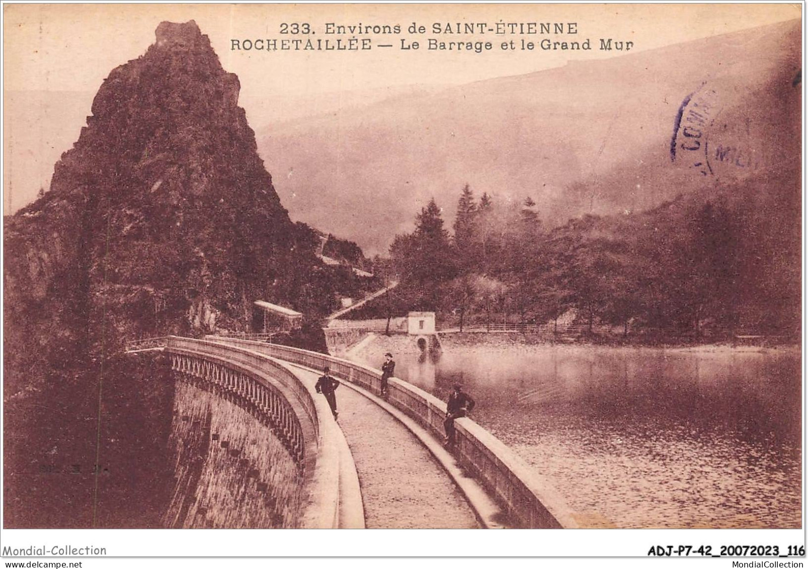 ADJP7-42-0612 - Environs De ST-ETIENNE - ROCHETAILLEE - Le Barrage Et Le Grand Mur - Saint Etienne