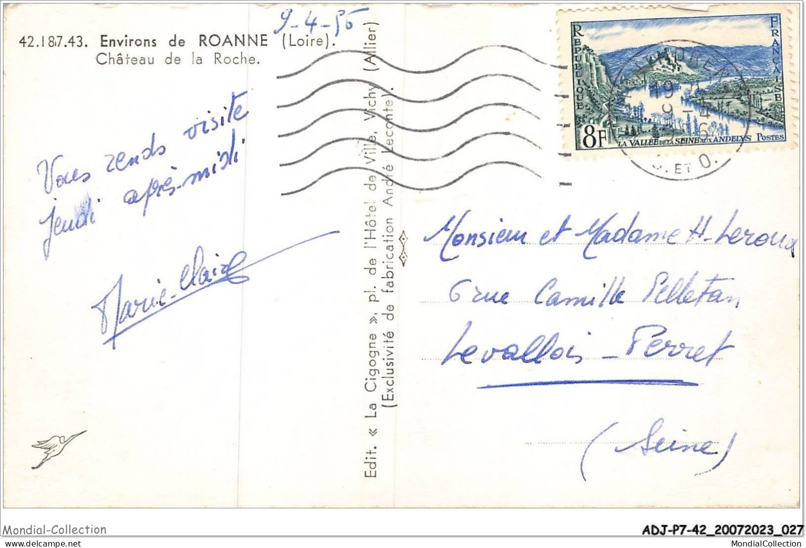 ADJP7-42-0567 -  Environs De ROANNE - Chateau De La Roche - Roanne