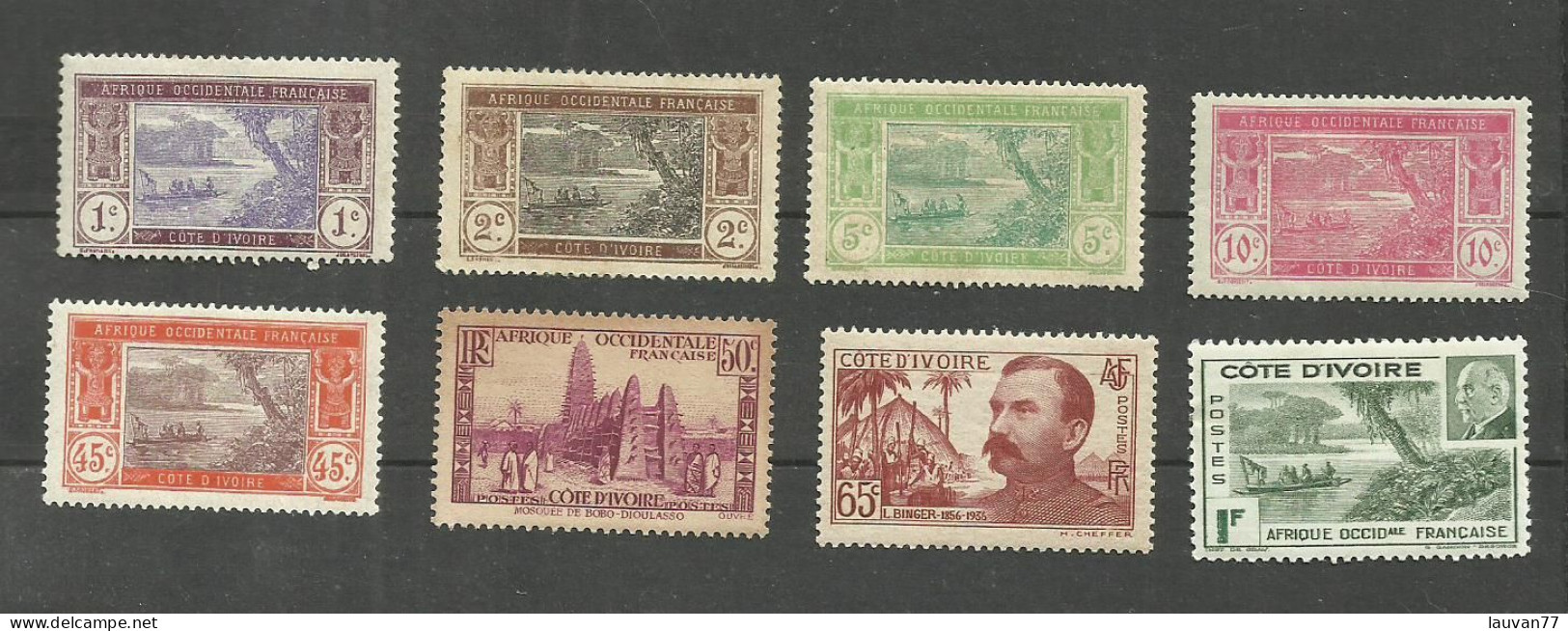 CÔTE D'IVOIRE N°41, 42, 44, 45, 52, 120, 139, 169 Neufs Avec Charnière* Cote 6.70€ - Ongebruikt