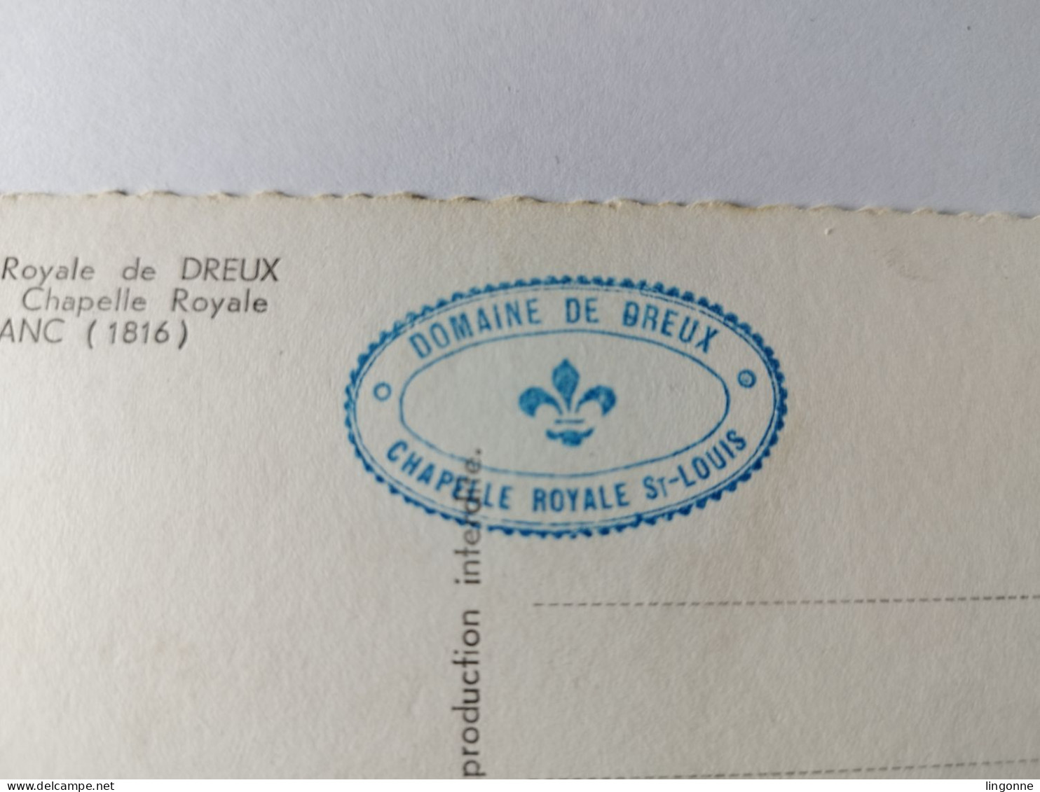 DREUX- CHAPELLE ROYALE - CHOEUR DE LA CHAPELLE ROYALE PAR LEFRANC Oblitération CHAPELLE ROYALE SAINT LOUIS - Dreux