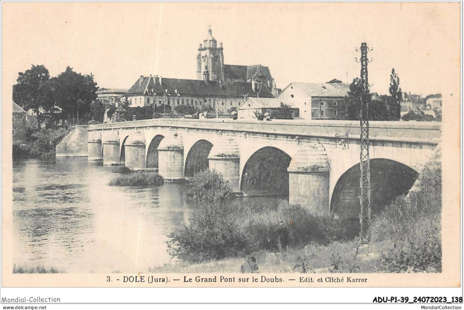 ADUP1-39-0070 - DOLE - Le Grand Pont Sur Le Doubs  - Dole