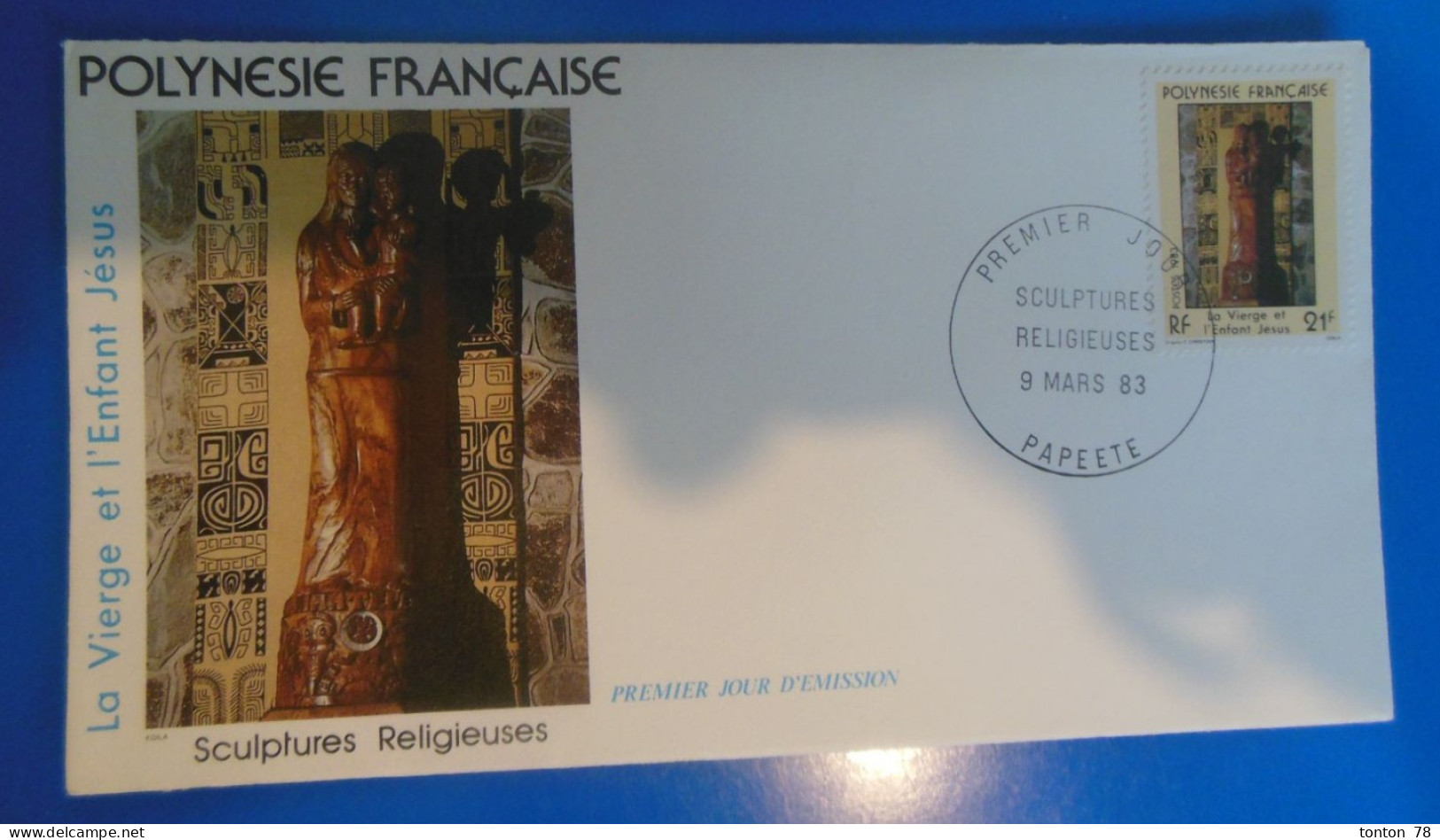 LETTRE 1 Er JOUR DE POLYNESIE -    1983 - FDC