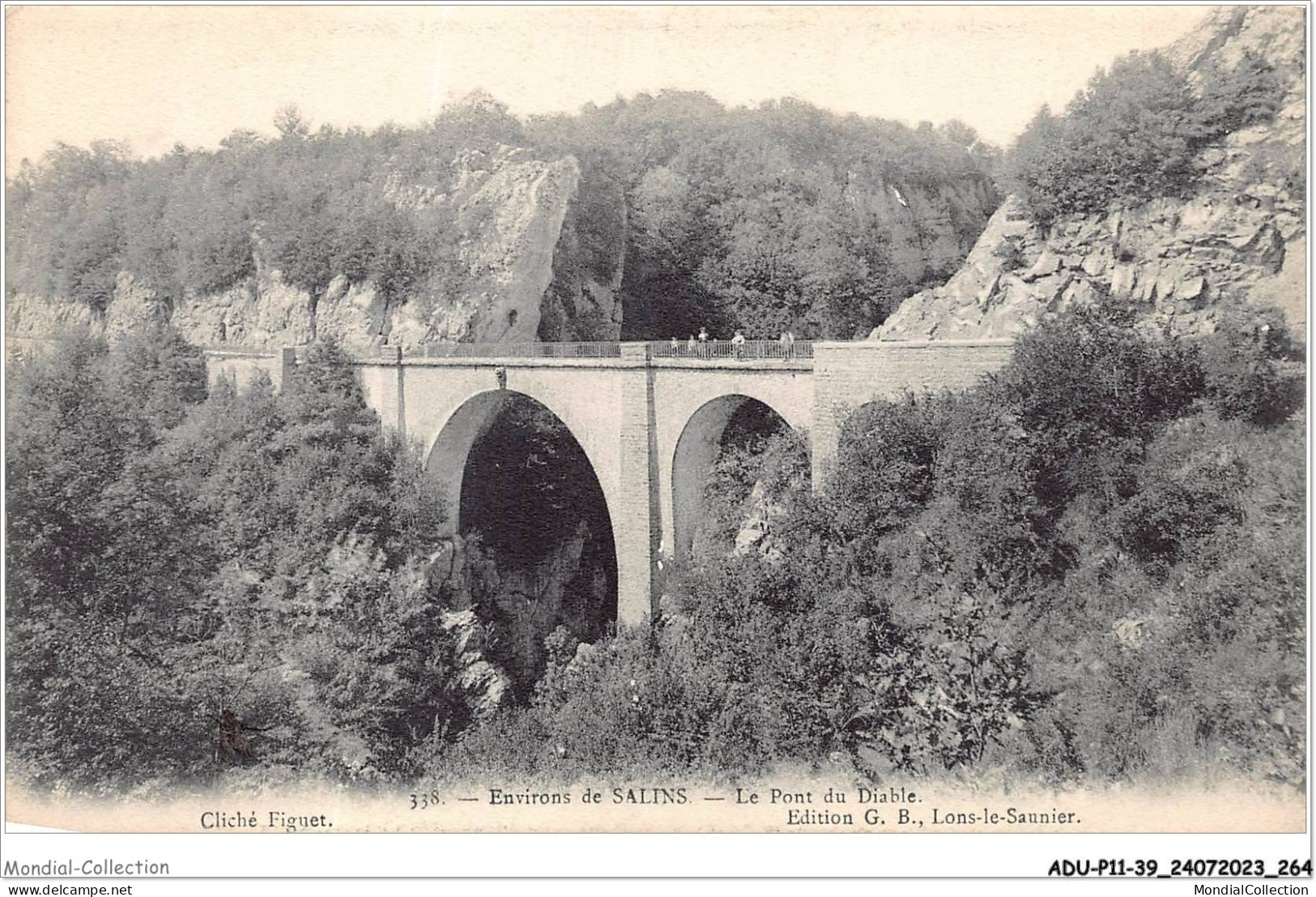 ADUP11-39-1052 - SALINS-LES-BAINS - Pont Du Diable  - Dole