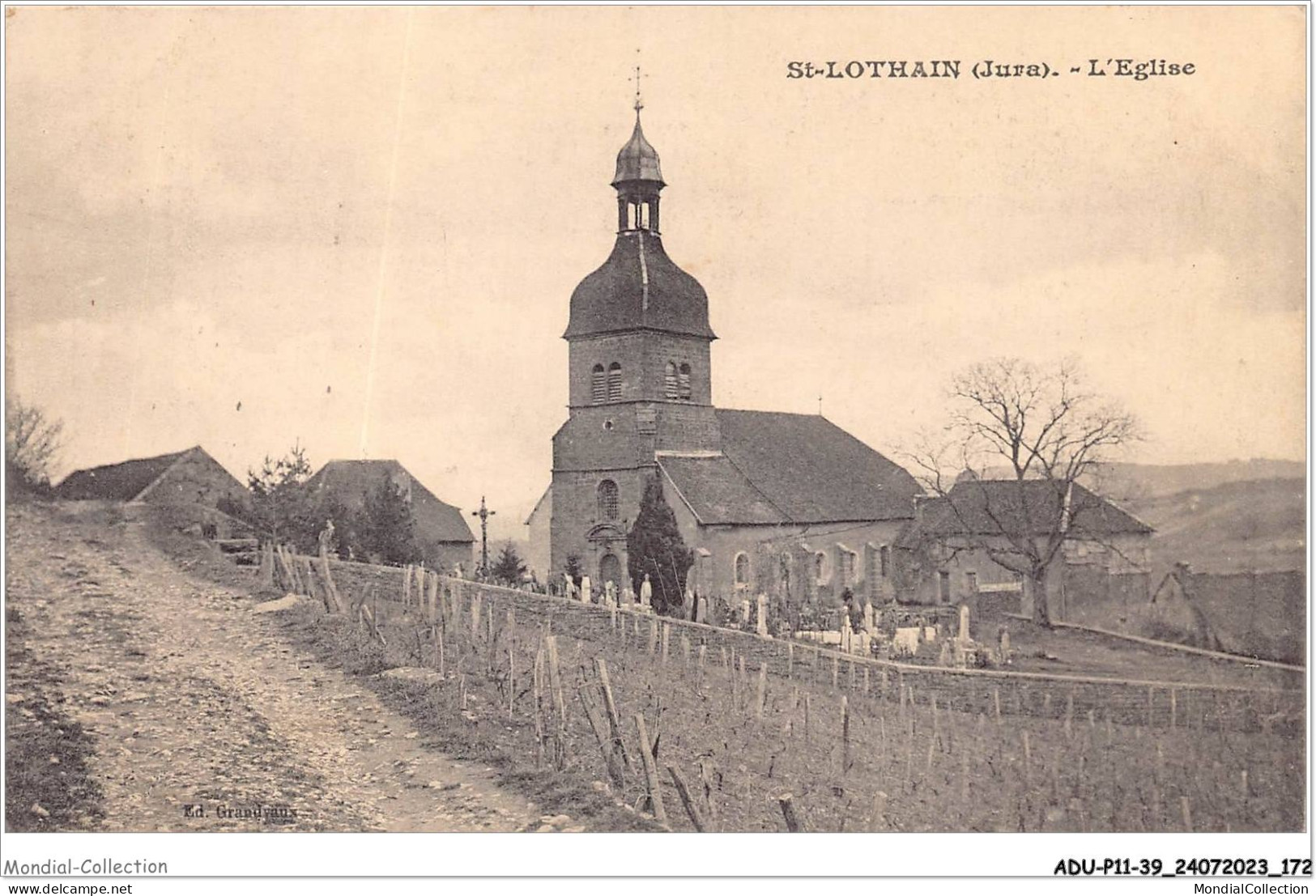 ADUP11-39-1006 - SAINT-LOTHAIN - L'église  - Other & Unclassified