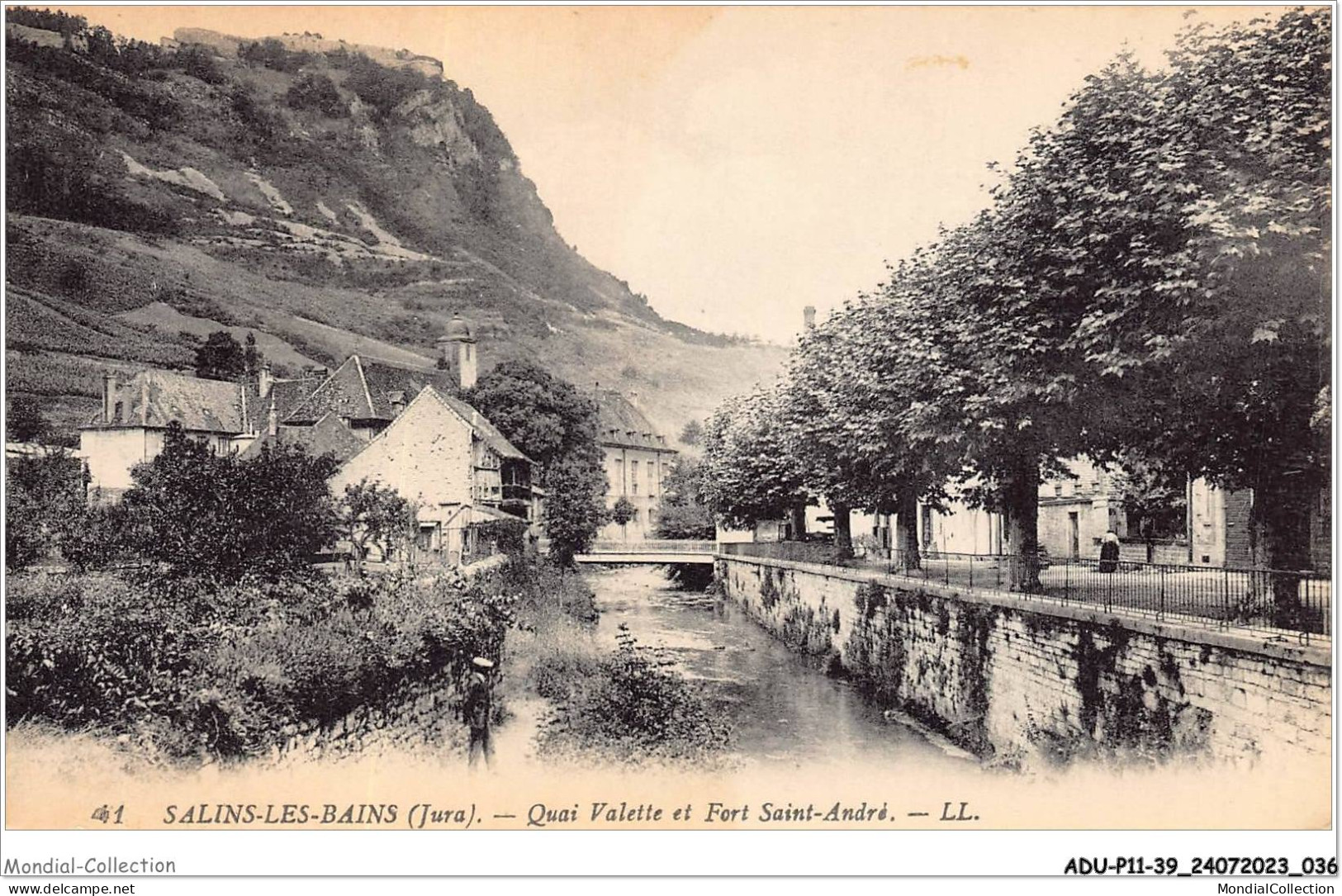 ADUP11-39-0938 - SALINS-LES-BAINS - Quai Valette Et Fort Saint-andré  - Dole