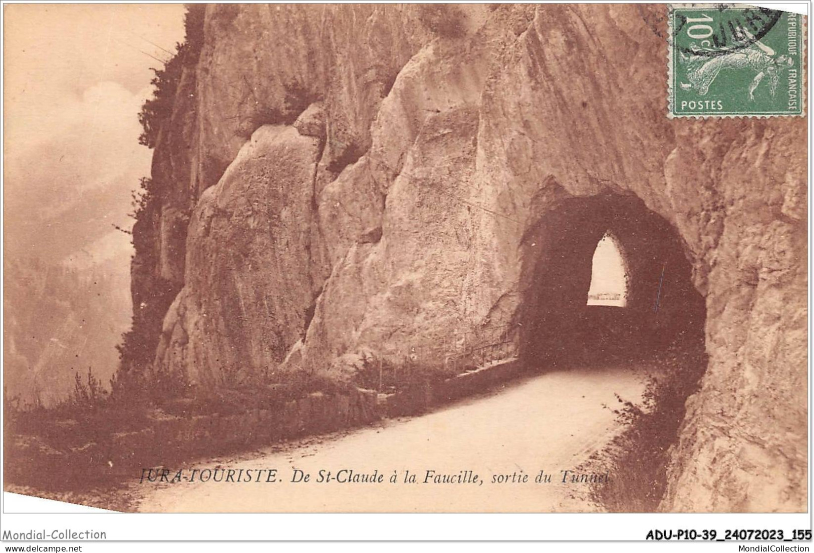 ADUP10-39-0892 - SAINT-CLAUDE - De St-claude à La Faucille - Sortie Du Tunnel  - Saint Claude
