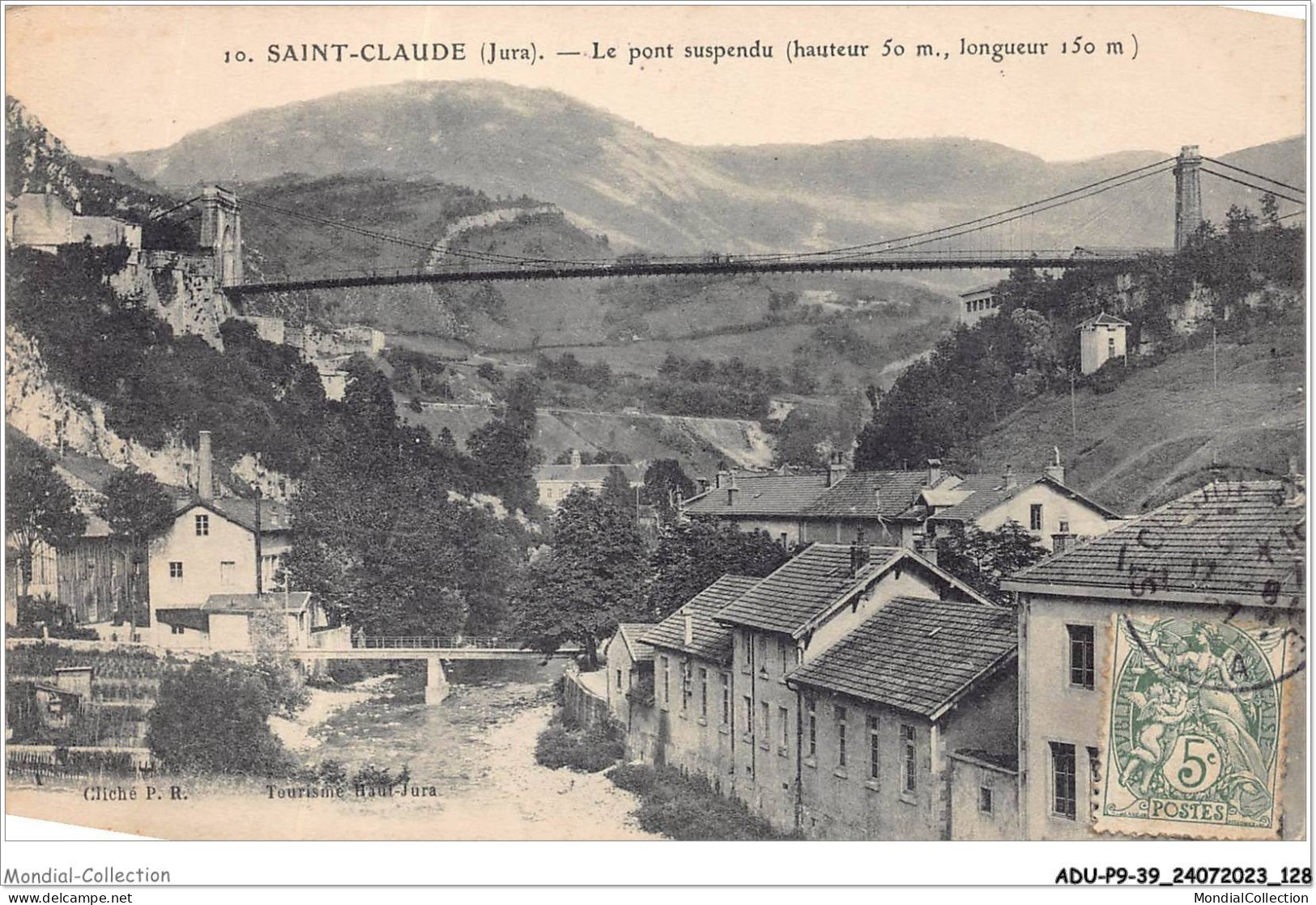 ADUP9-39-0781 - SAINT-CLAUDE - Le Pont Suspendu  - Saint Claude