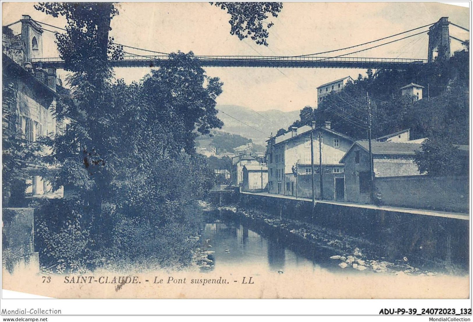 ADUP9-39-0783 - SAINT-CLAUDE - Le Pont Suspendu  - Saint Claude