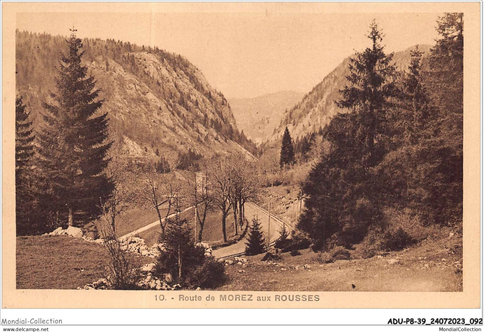 ADUP8-39-0674 - LES ROUSSES - Route De Morez Aux Rousses  - Morez