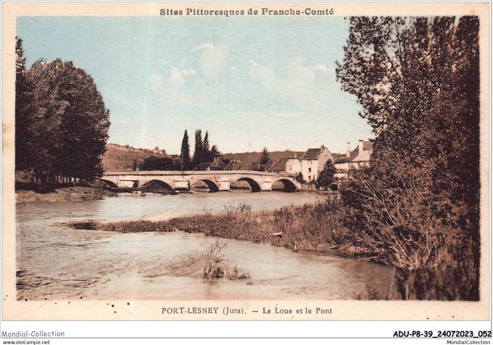 ADUP8-39-0654 - PORT-LESNEY - La Loue Et Le Pont - Dole