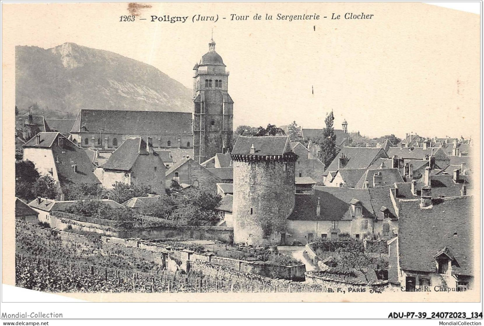 ADUP7-39-0606 - POLIGNY - Tour De La Sergenterie - Le Clocher  - Poligny