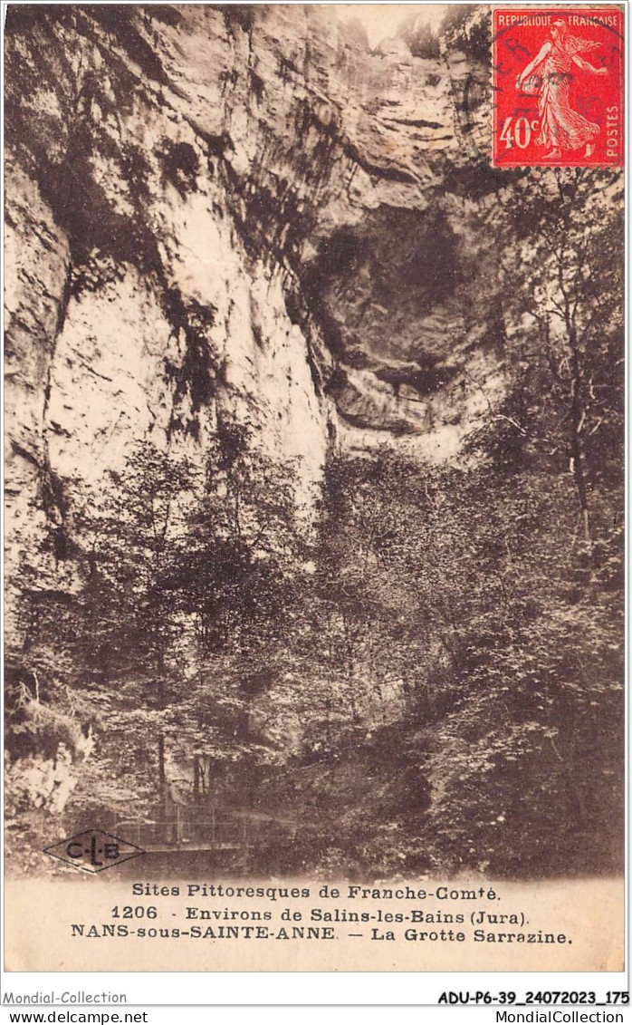 ADUP6-39-0530 - NANS-sous-SAINTE-ANNE - La Grotte Sarrazine  - Dole