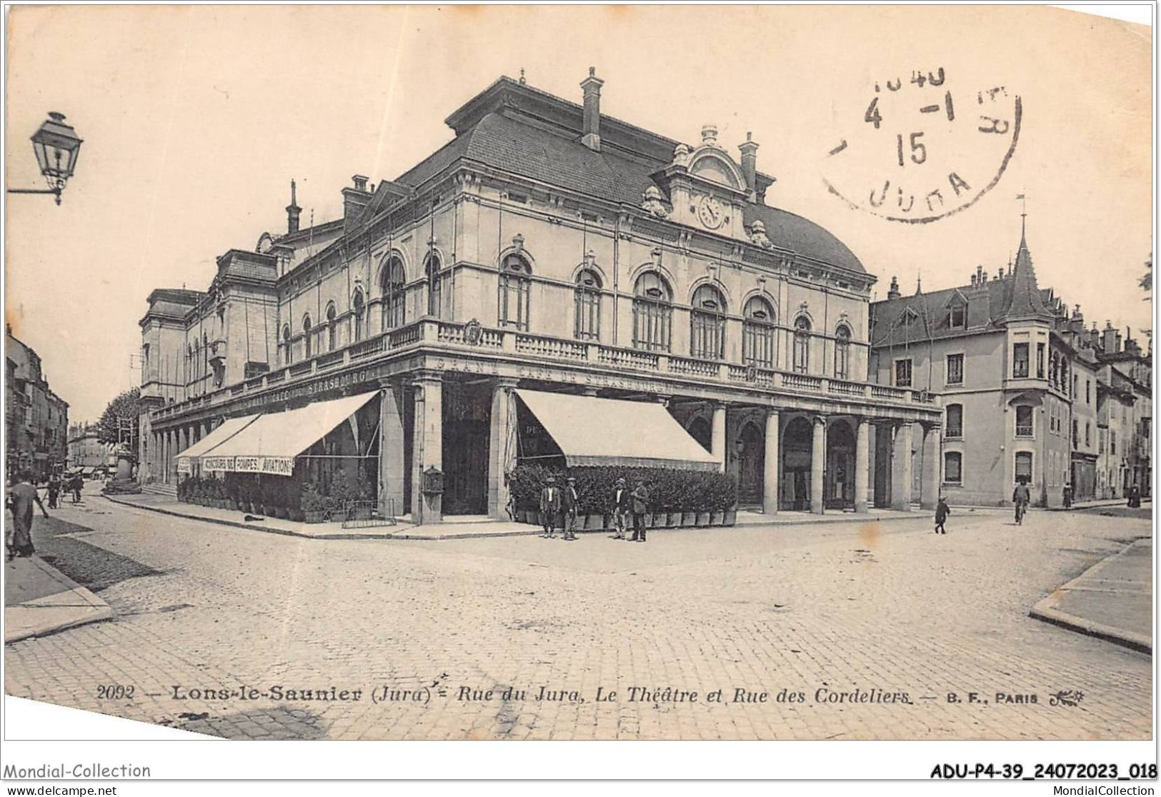 ADUP4-39-0281 - LONS-LE-SAUNIER - Rue De Jura - Le Théâtre Et Rue Des Cordeliers  - Lons Le Saunier