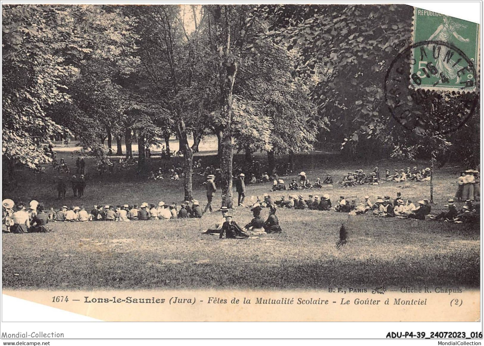 ADUP4-39-0280 - LONS-LE-SAUNIER - Fêtes De La Mutualité Scolaire - Le Goûter à Montciel  - Lons Le Saunier