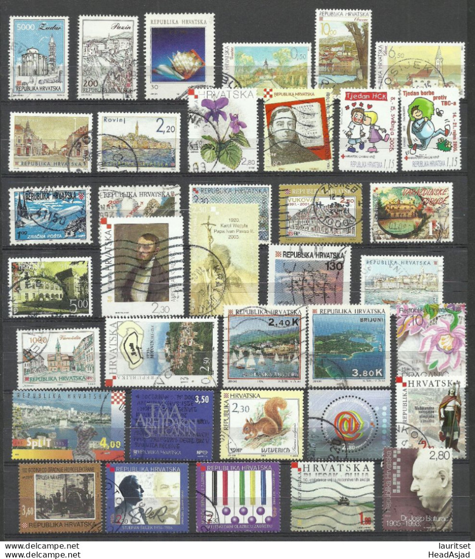 Croatia Kroatien Hrvatska - Small Lot Of Used Stamps - Croatia