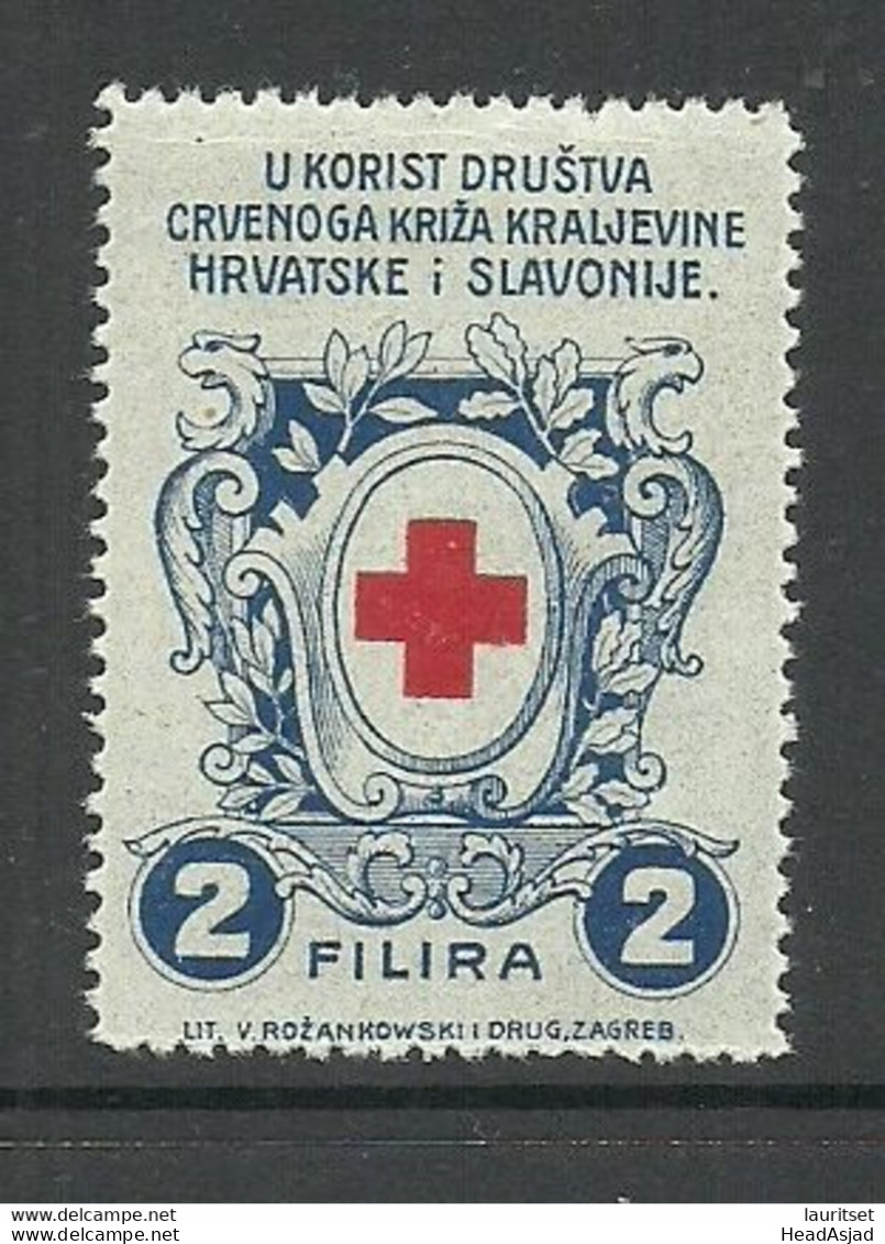 Croatia & Slovenia Ca. 1915 Red Cross Rotes Kreuz Vignette Charity Poster Stamp * Croce Rossa - Red Cross