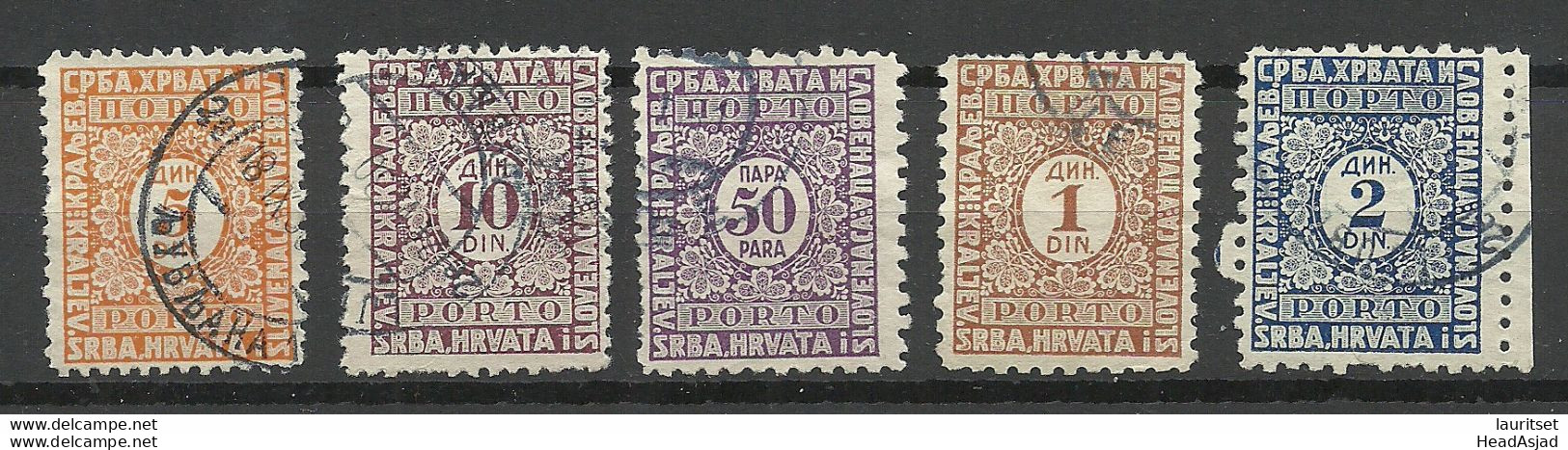 SERBIEN SERBIA Croatia Portomarken Postage Due 50 Para - 5 Din. O - Serbie