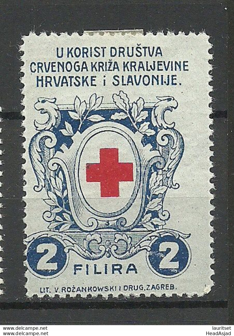 CROATIA Kroatien Slavonija Vignette Red Cross Roter Kreuz * - Rotes Kreuz