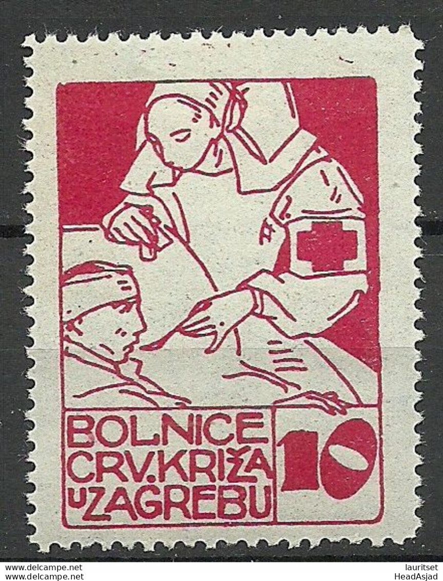 CROATIA Kroatien Vignette Red Cross Roter Kreuz * - Croix-Rouge