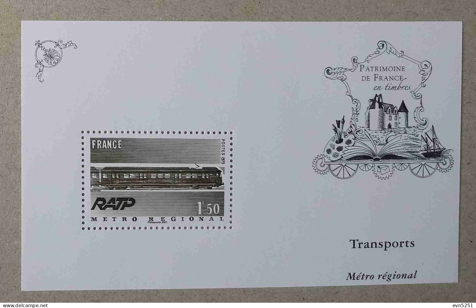 T6-D6 : Transports - RATP, Métro Régional - Unused Stamps