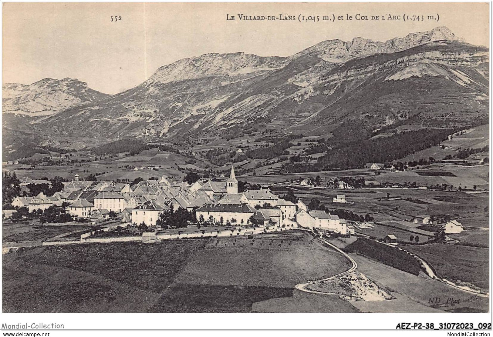 AEZP2-38-0149 - VILLARD-DE-LANS Et Le Col De L'arc - Villard-de-Lans