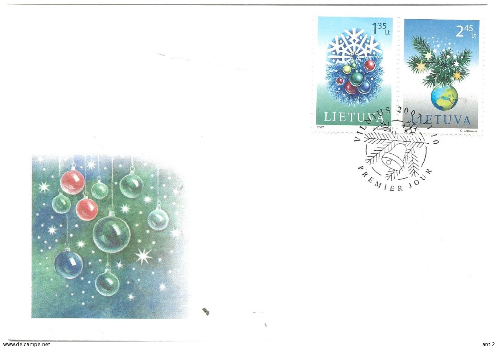 Lithuania Litauen Lietuva 2007  12 FDC nice object. Mi  921-953  complete year  but not bloc 34    FDC