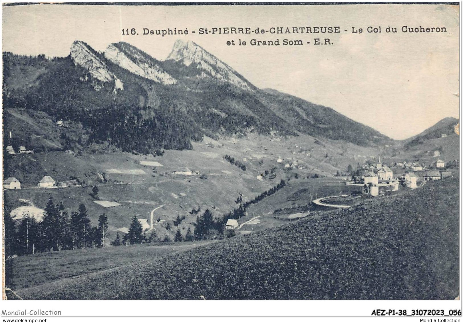 AEZP1-38-0029 - DAUPHINE - ST-PIERRE-DE-CHARTREUSE - Le Col Du Cucheron Et Le Grand-Som - Chartreuse