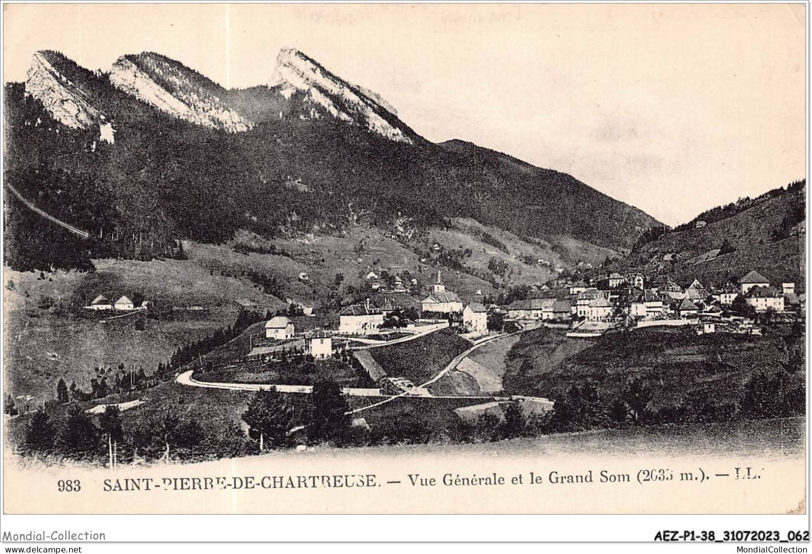 AEZP1-38-0032 - ST-PIERRE-DE-CHARTREUSE - Vue Generale Et Le Grand Som - Chartreuse