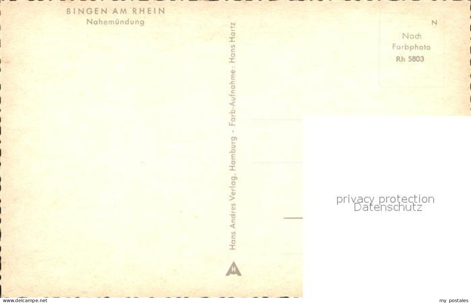 72503379 Bingen Rhein Fliegeraufnahme Nahemuendung Bingen - Bingen