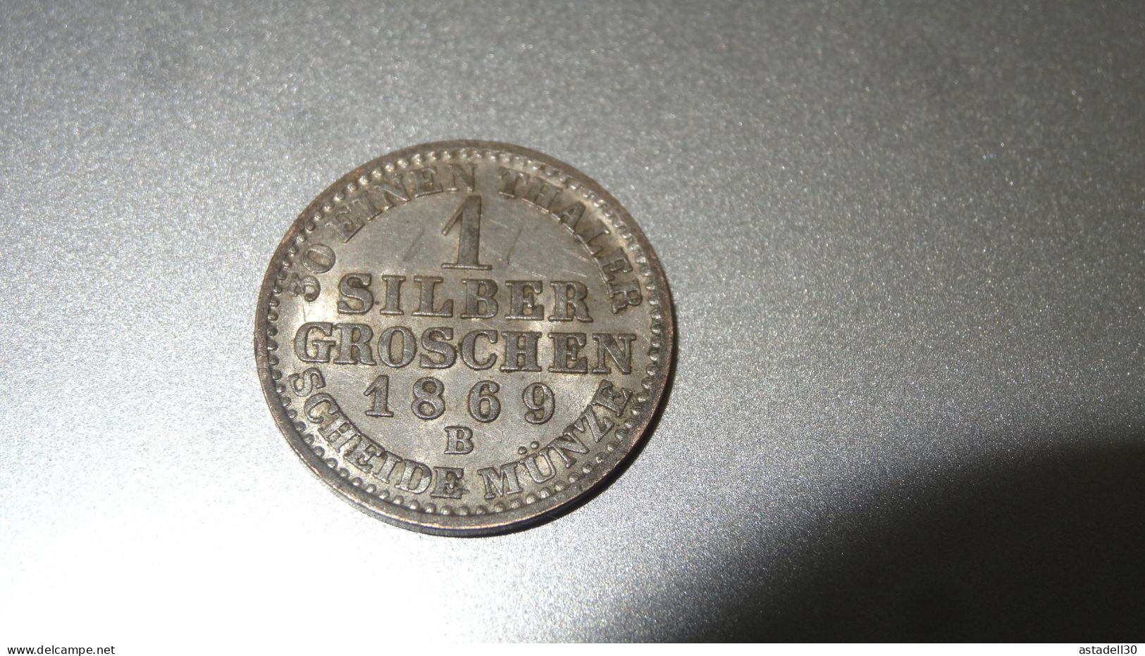 PRUSSE, Belle 1 Silber Groschen 1869B  .............. BJ-12 - Petites Monnaies & Autres Subdivisions